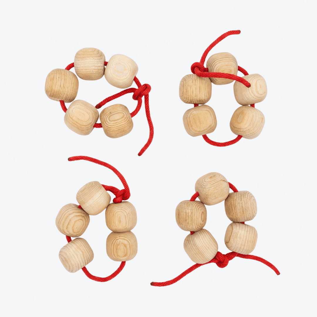 Pulsera de madera (Set de 4)
